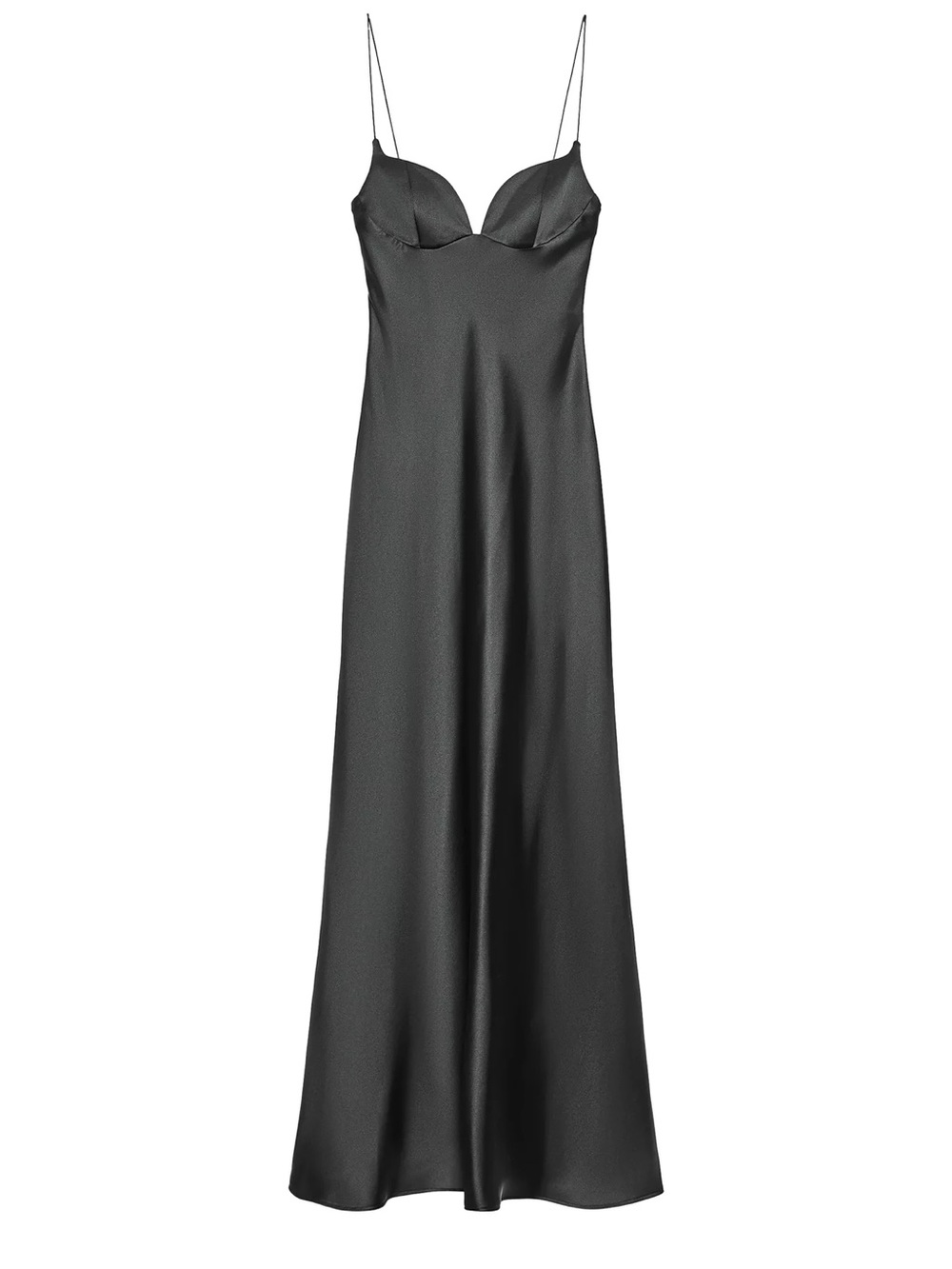 ZARA satin black dress